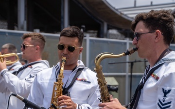 Navy Band Southwest’s 32nd Street Brass Band Performs at the Santa Monica Pier