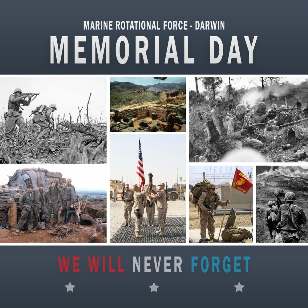Marine Rotational Force - Darwin remembers fallen service members for Memorial Day