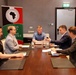 Maj. Gen. Harmon meets with a journalist during ACHOD 2025