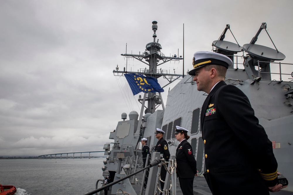 USS Higbee begins her maiden deployment