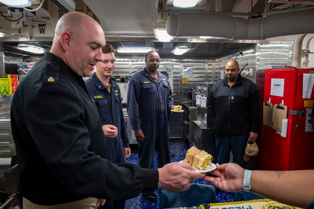 Sailors Celebrate Chief's Birthday