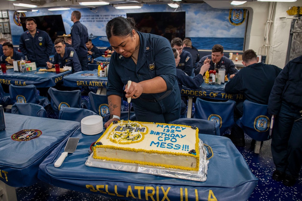 Sailors Celebrate Chief's Birthday