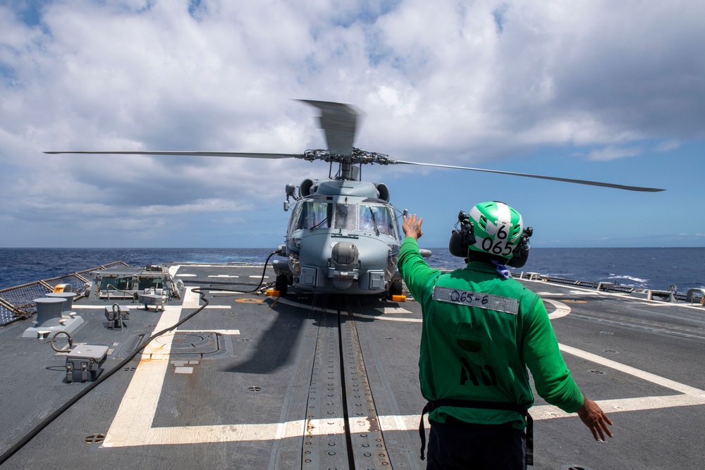 Sailor Prepares for Flight Operations