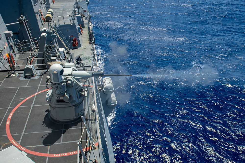 USS Higbee Performs Live Fire Weapons Exercise