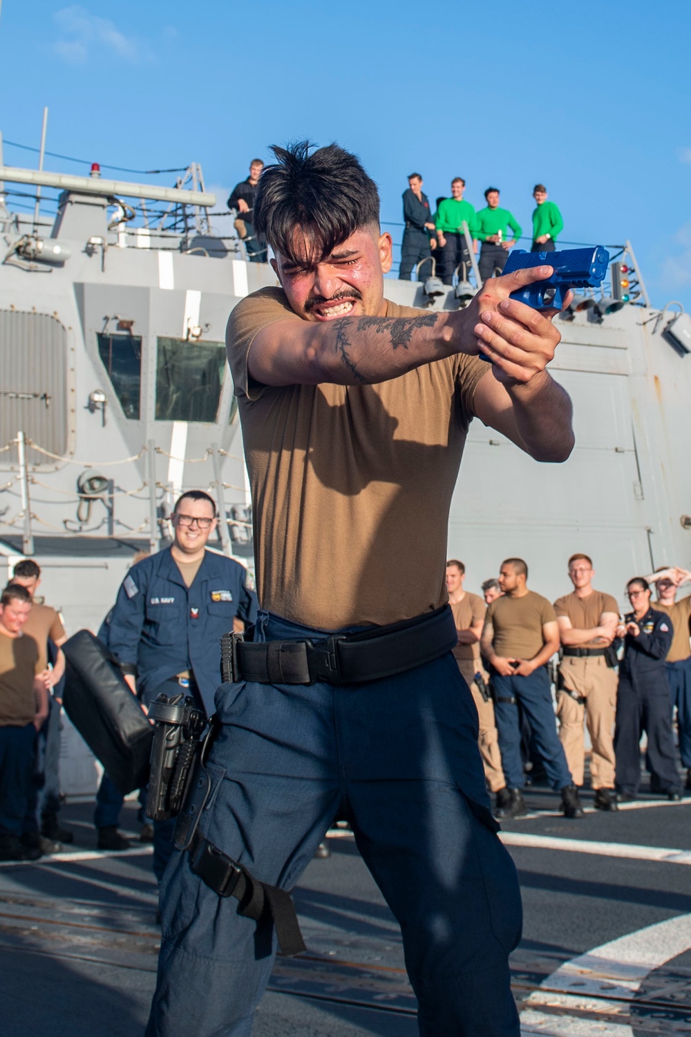 Sailors Participate in Security Training Evolution