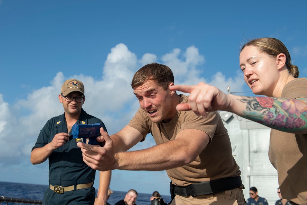 Sailors Participate in Security Training Evolution