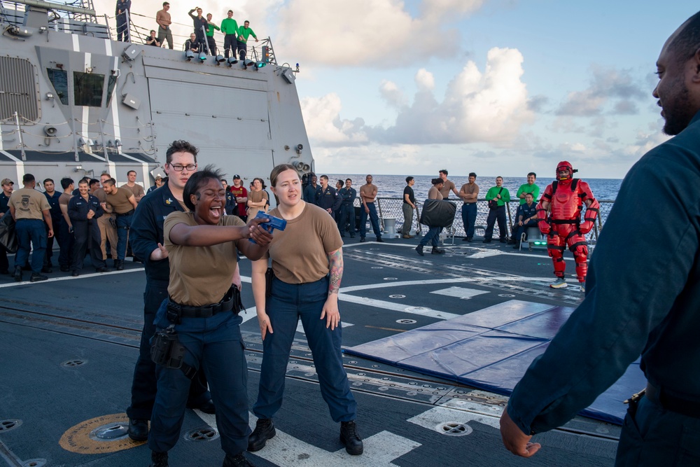Sailors Participate in Security Training Evolution