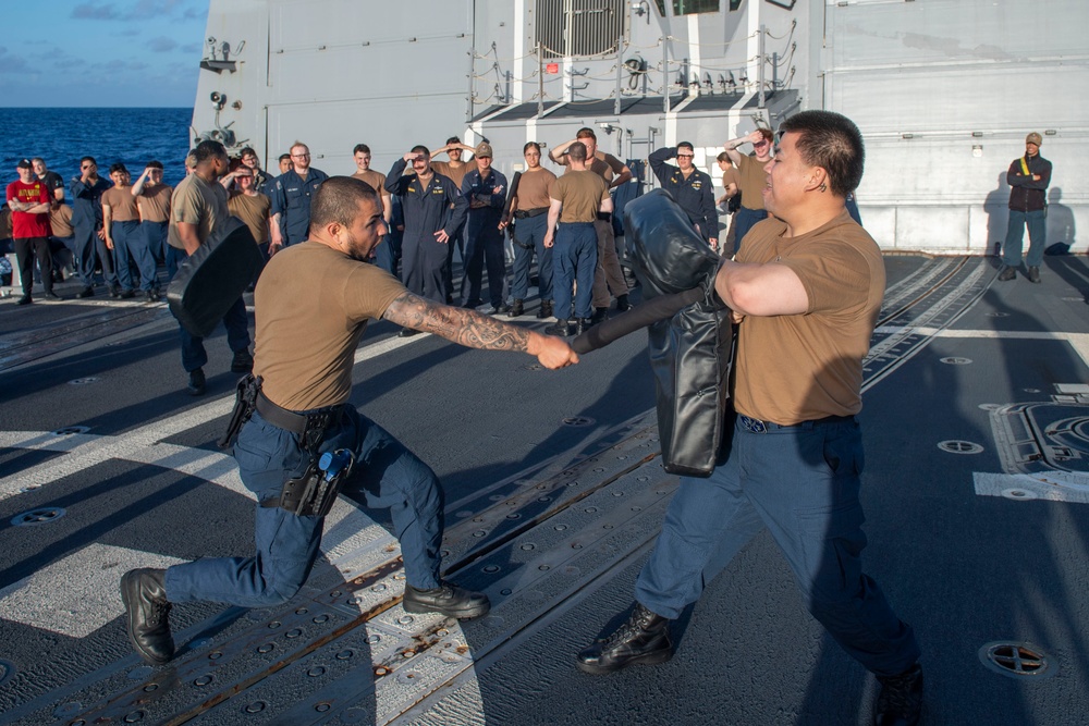 Sailors Participate in Security Training Evolution