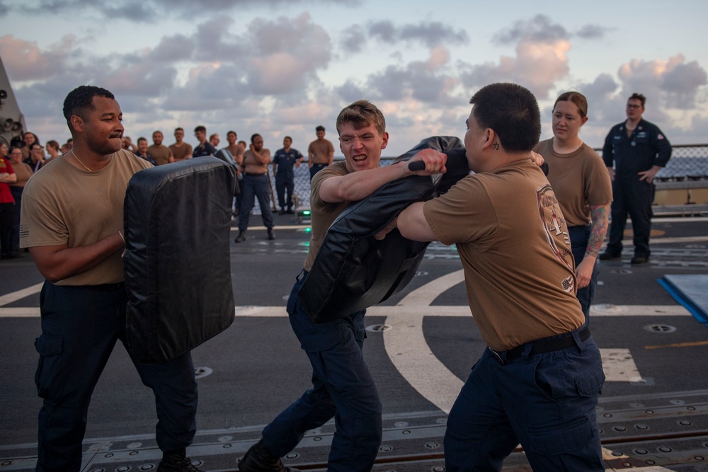 Sailors Participate in Security Training Evolution