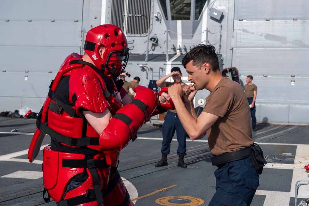 Sailors Participate in Security Training Evolution