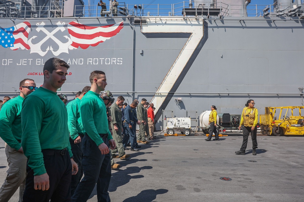 USS Iwo Jima FOD Walkdown