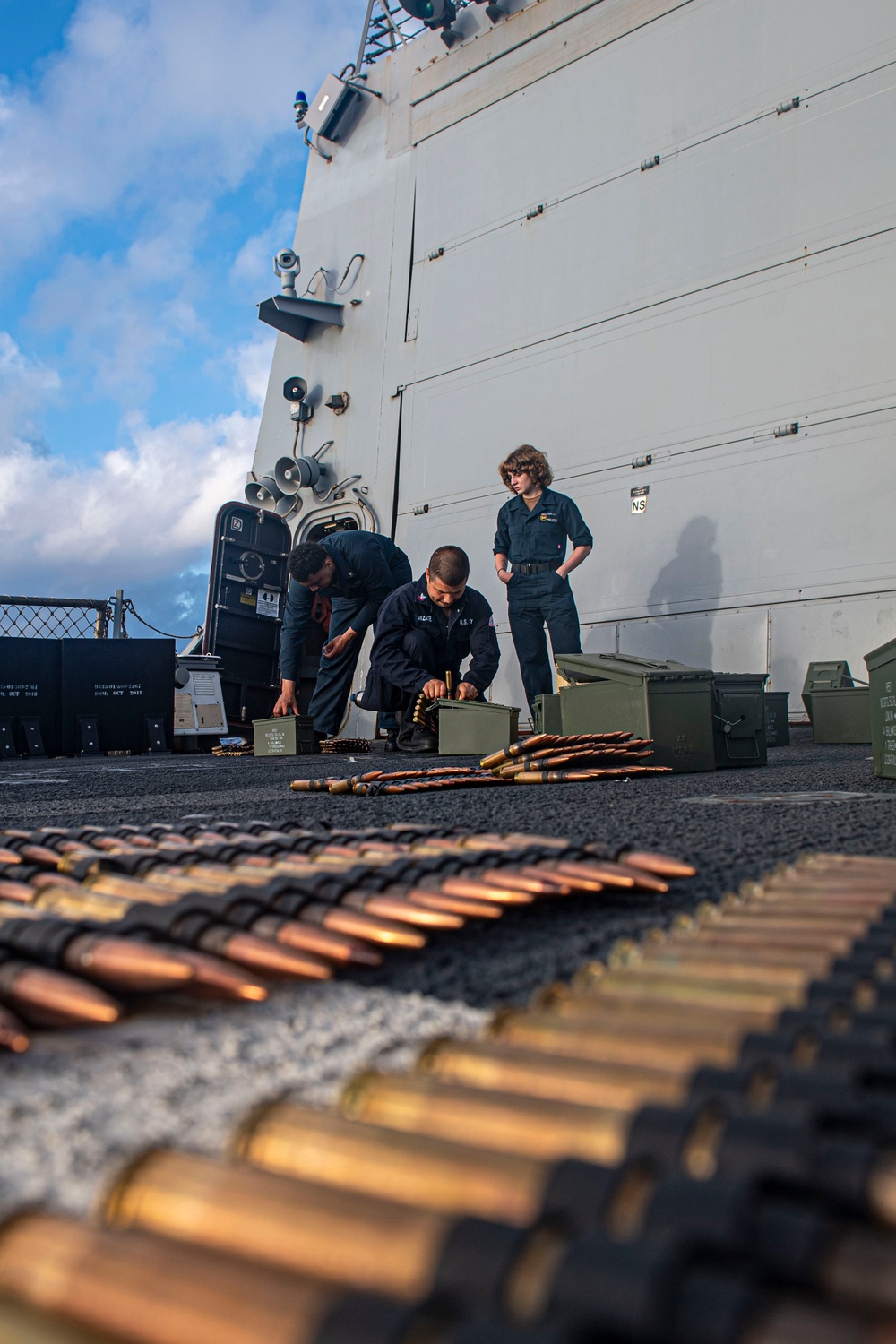 Sailors Participate in a Live-Fire Evolution