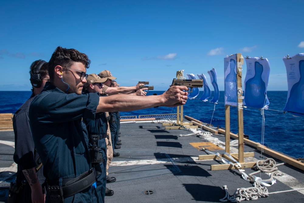 Sailors Participate in a Live-Fire Evolution
