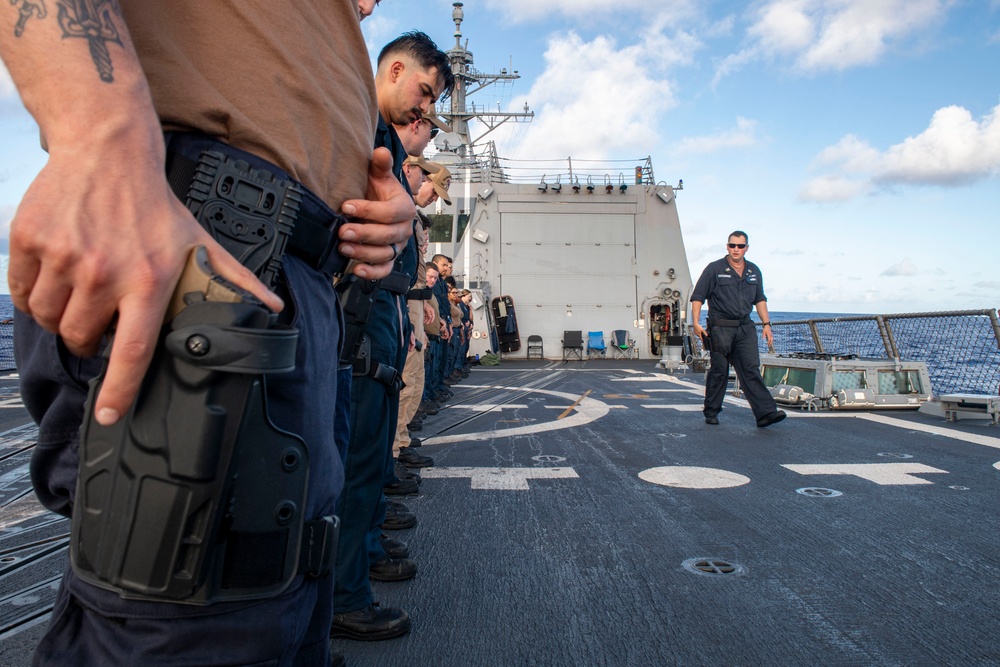 Sailors Participate in a Live-Fire Evolution