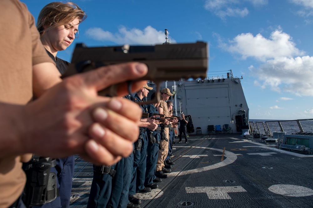 Sailors Participate in a Live-Fire Evolution