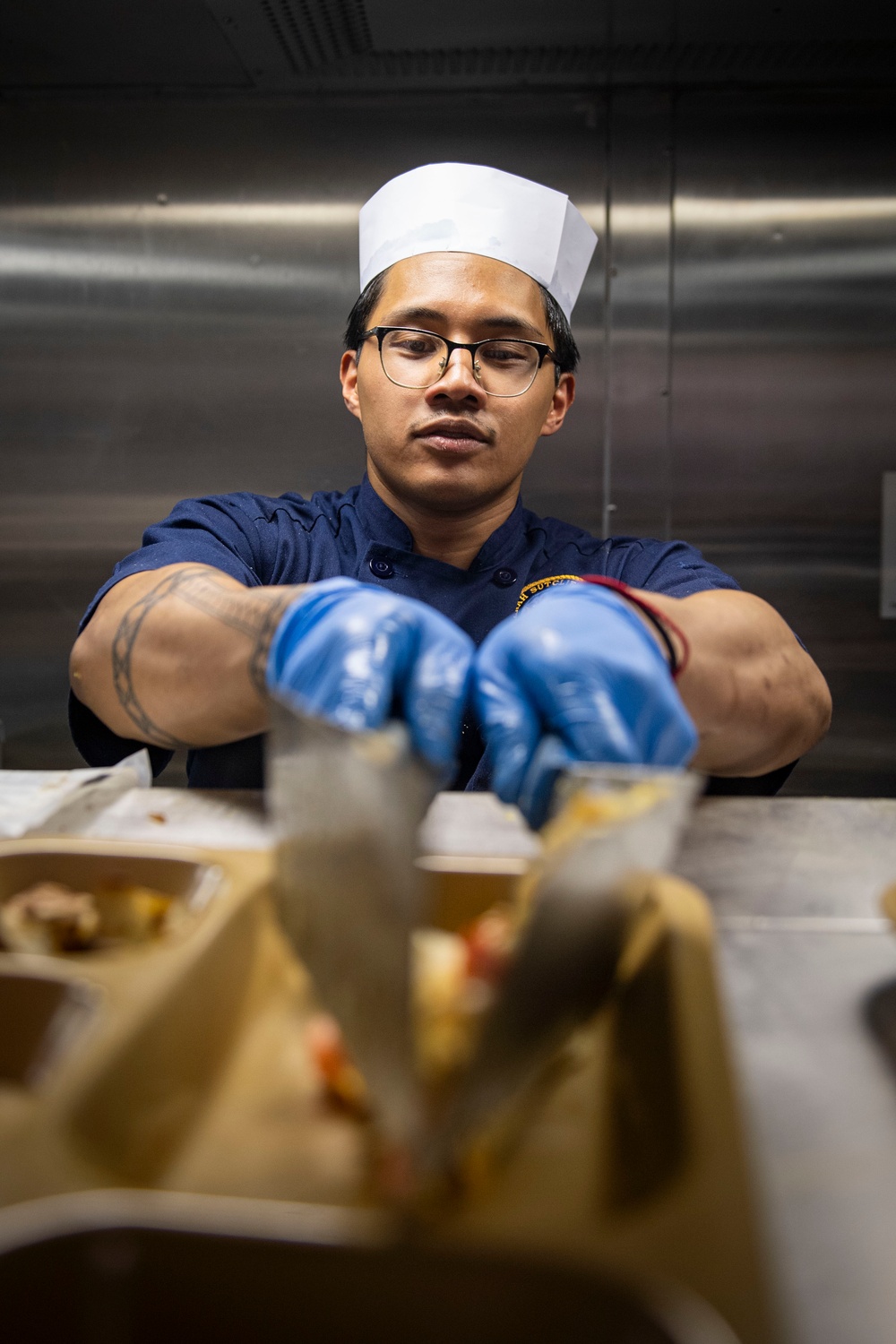 Sailor Prepares Breakfast