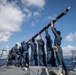 Sailors Raise Jackstaff