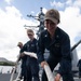 Sailors Handle Lines