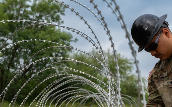 Operation Lone Star Anti-Climb Barrier Install on DOD Land