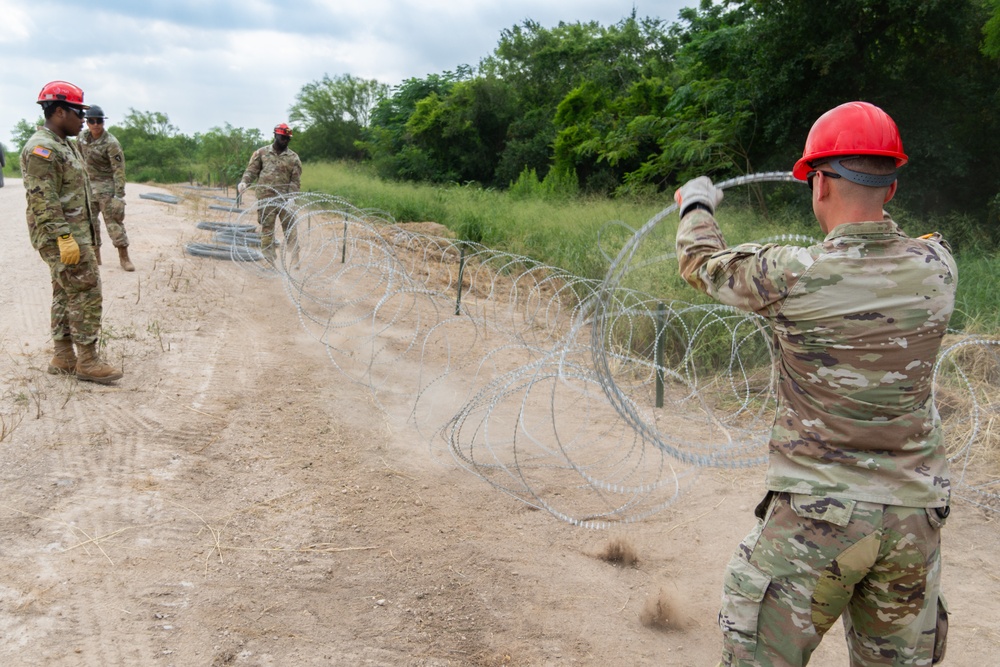 Operation Lone Star Anti-Climb Barrier Install on DOD Land