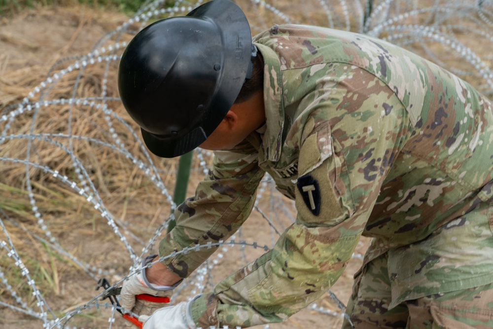 Operation Lone Star Anti-Climb Barrier Install on DOD Land