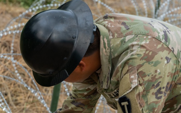 Operation Lone Star Anti-Climb Barrier Install on DOD Land
