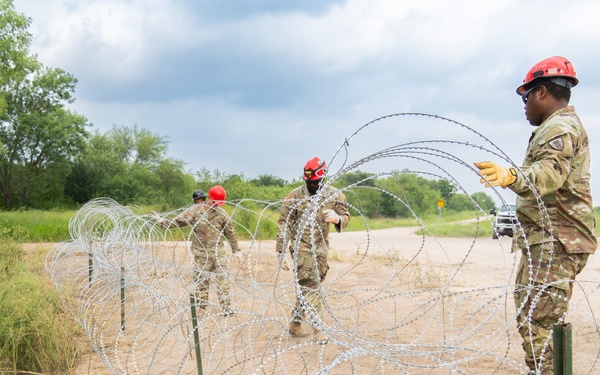Operation Lone Star Anti-Climb Barrier Install on DOD Land