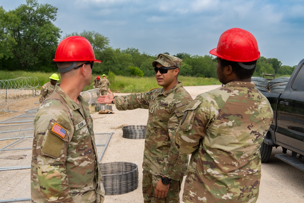Operation Lone Star Anti-Climb Barrier Install on DOD Land