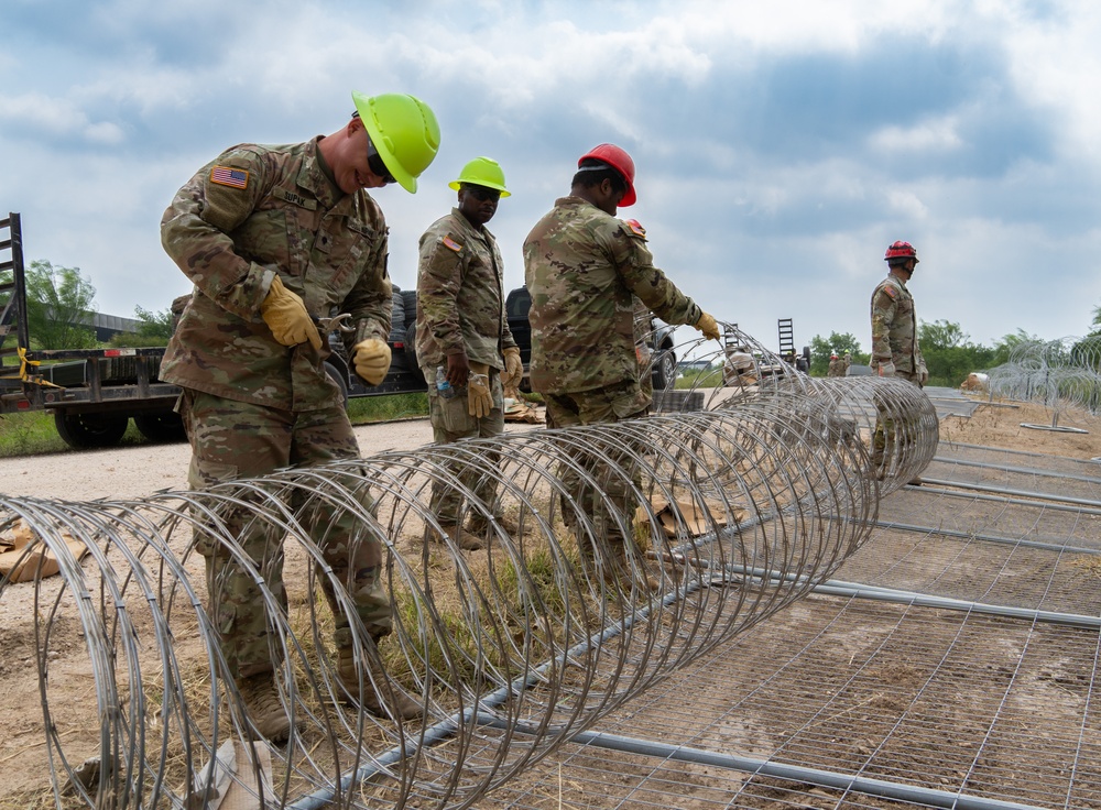 Operation Lone Star Anti-Climb Barrier Install on DOD Land