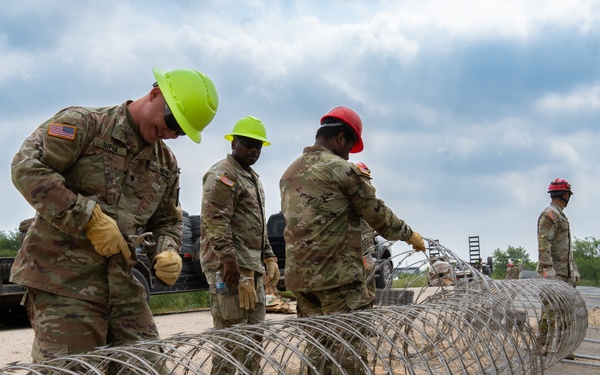 Operation Lone Star Anti-Climb Barrier Install on DOD Land