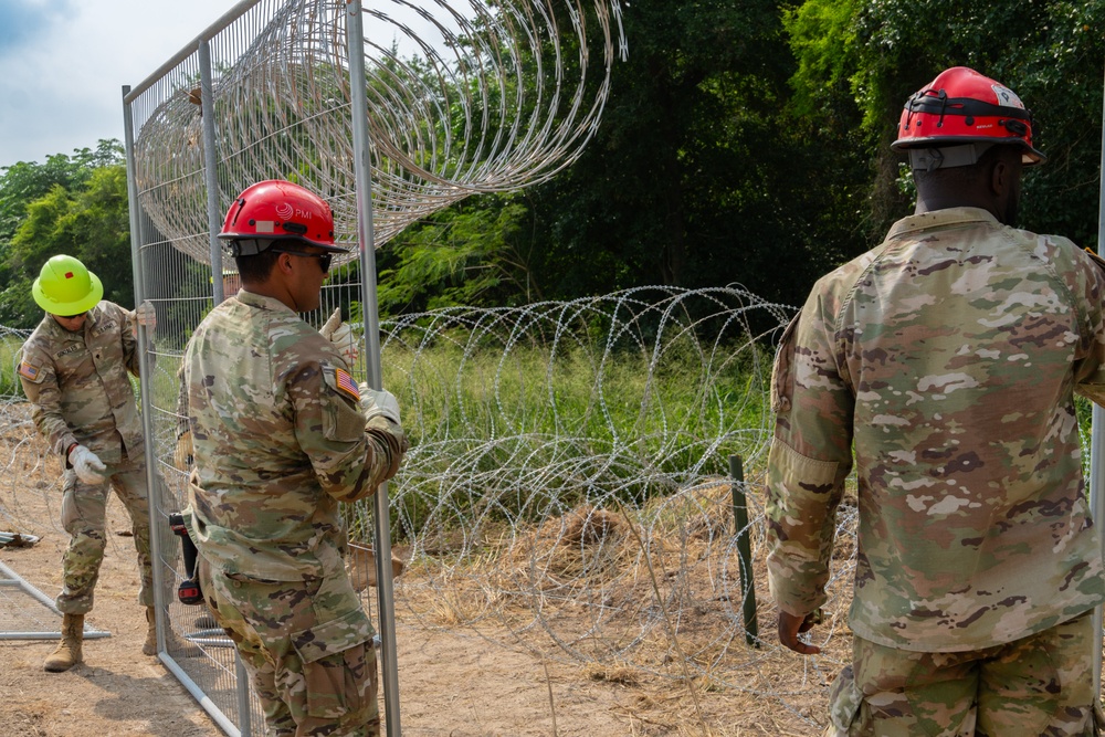 Operation Lone Star Anti-Climb Barrier Install on DOD Land