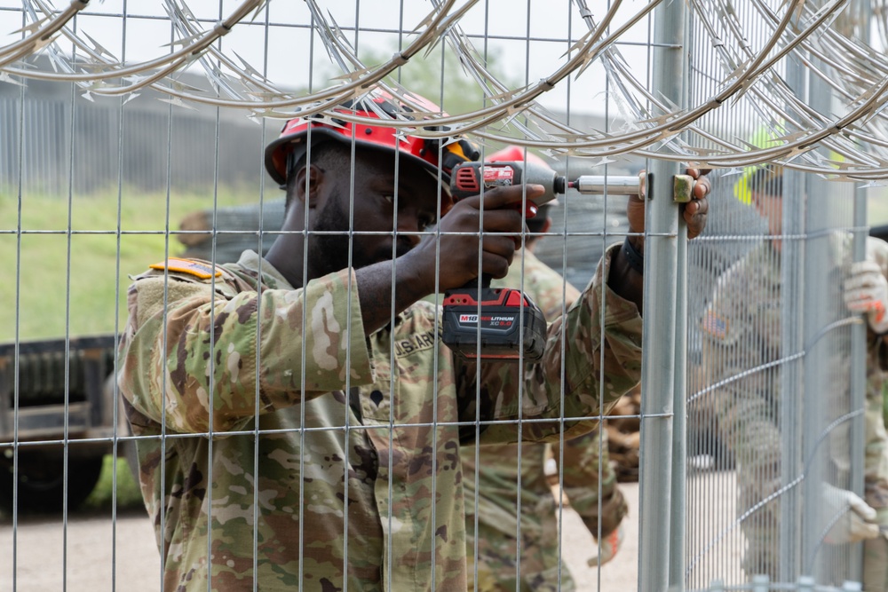 Operation Lone Star Anti-Climb Barrier Install on DOD Land