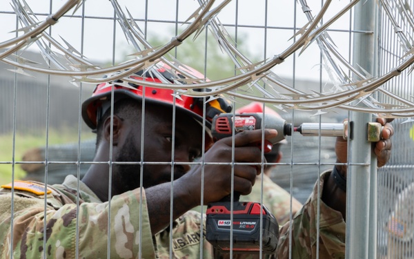 Operation Lone Star Anti-Climb Barrier Install on DOD Land