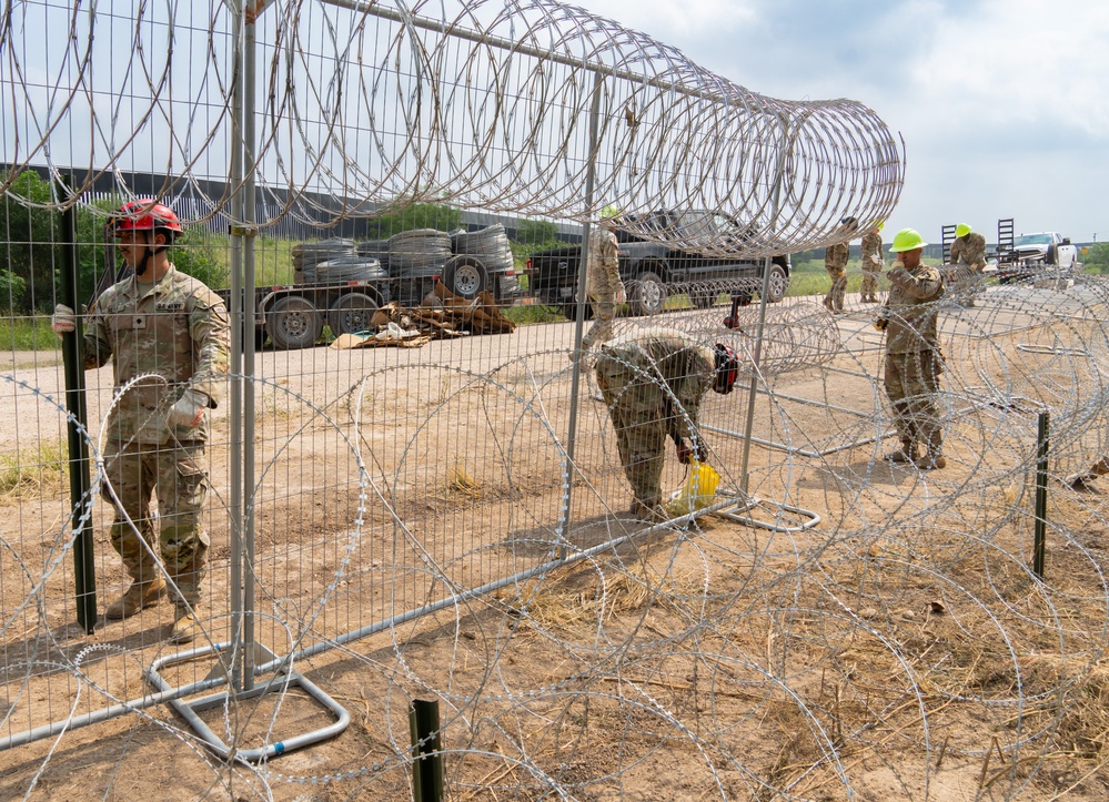 Operation Lone Star Anti-Climb Barrier Install on DOD Land