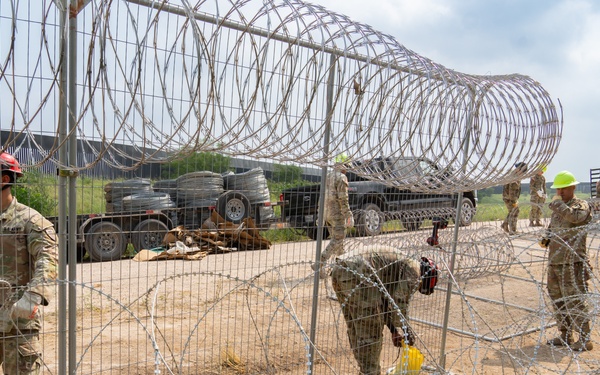 Operation Lone Star Anti-Climb Barrier Install on DOD Land