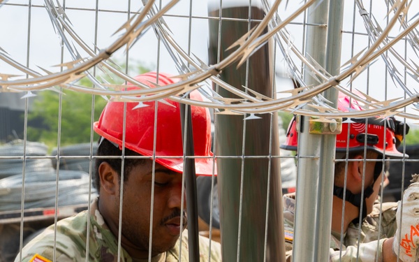 Operation Lone Star Anti-Climb Barrier Install on DOD Land
