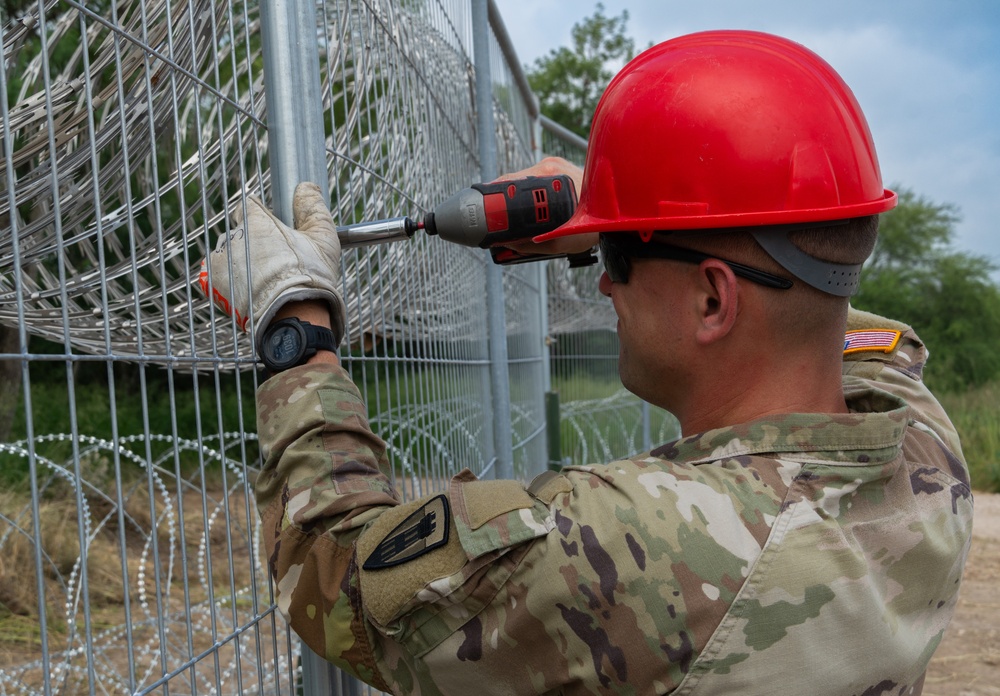 Operation Lone Star Anti-Climb Barrier Install on DOD Land