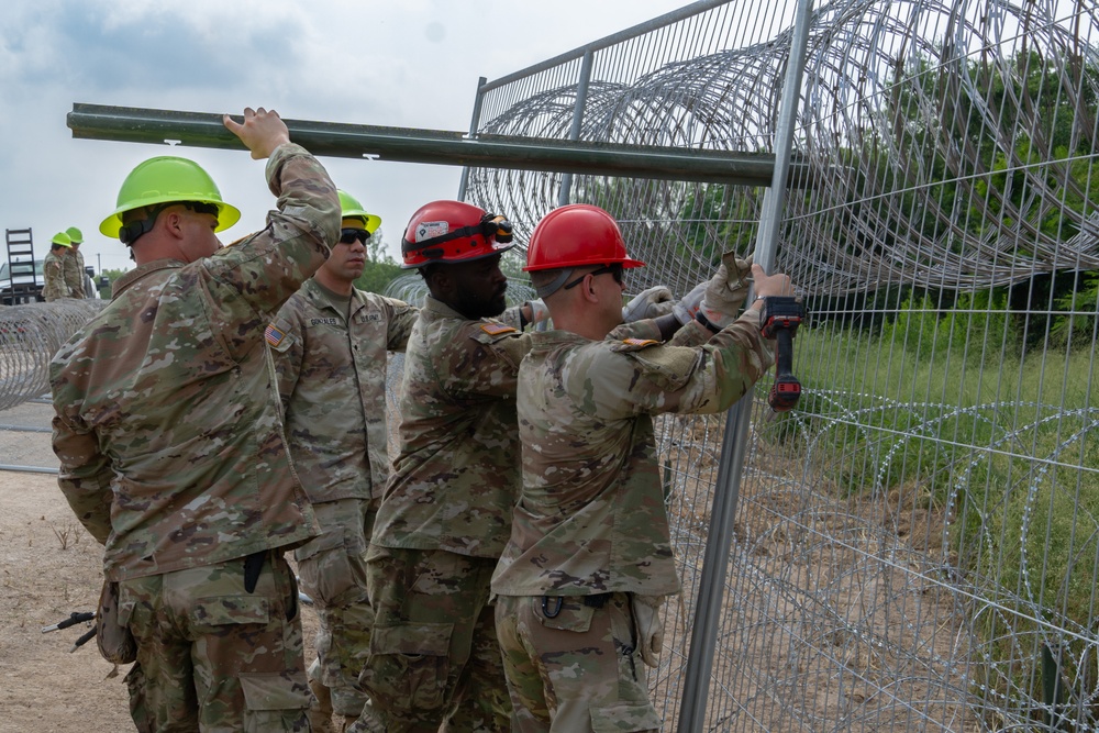 Operation Lone Star Anti-Climb Barrier Install on DOD Land