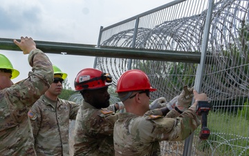 Operation Lone Star Anti-Climb Barrier Install on DOD Land