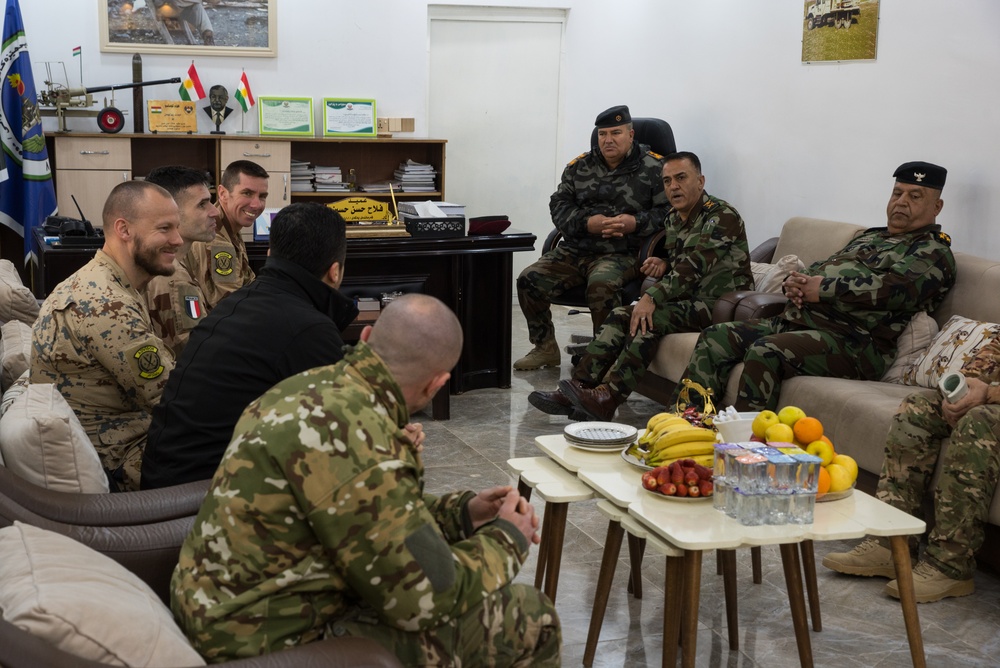 Coalition Advisors Look Ahead with Peshmerga 2nd Support Forces Command
