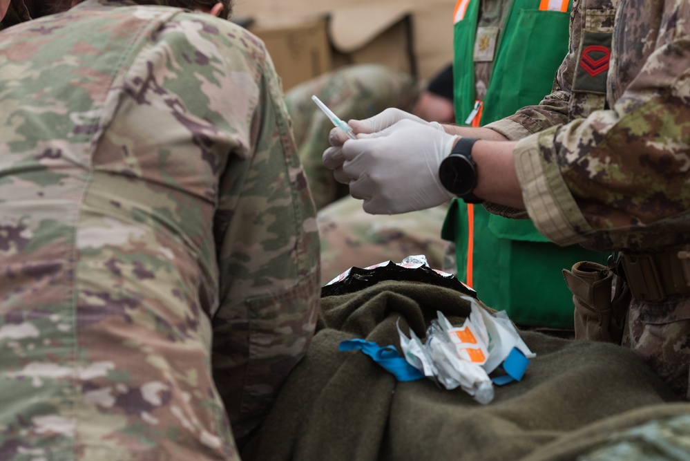 Coalition Members React to Mass Casualty Exercise