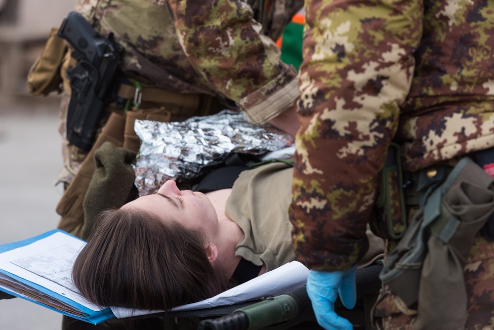 Coalition Members React to Mass Casualty Exercise