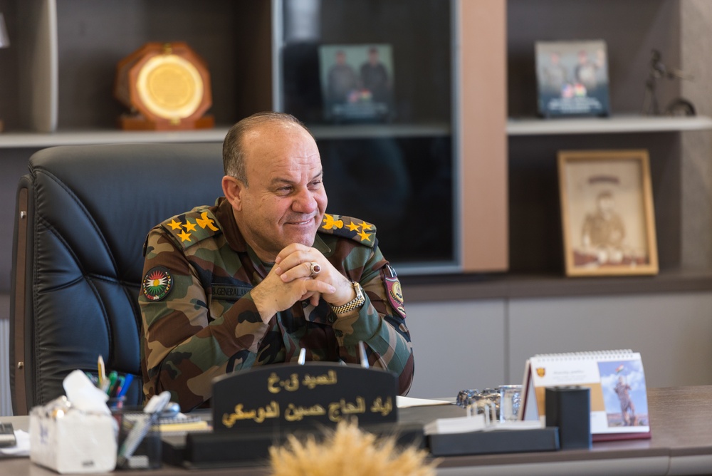 Coalition Advisors Assess Peshmerga Logistics Hub