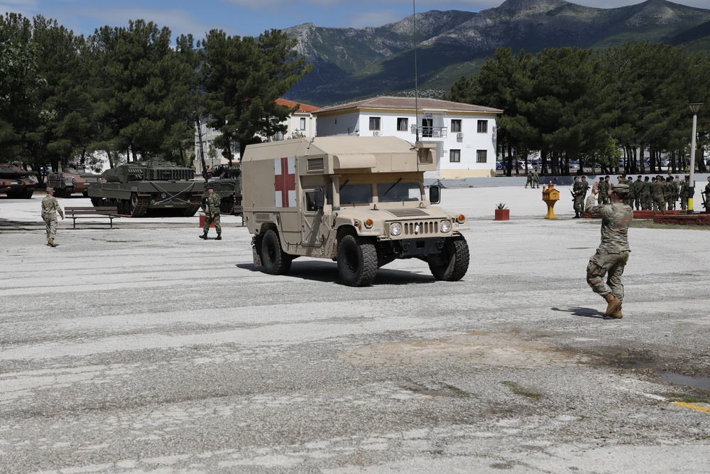 MPs and Medics Stand Ready During DEFENDER 25 Opening Ceremony in Greece
