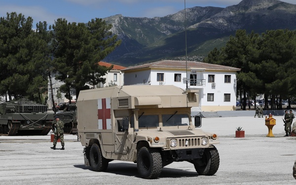 MPs and Medics Stand Ready During DEFENDER 25 Opening Ceremony in Greece