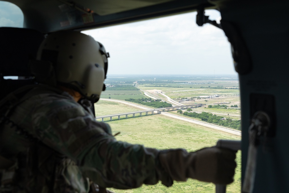 140th Aviation Regiment conducts joint aerial patrol along the southern border