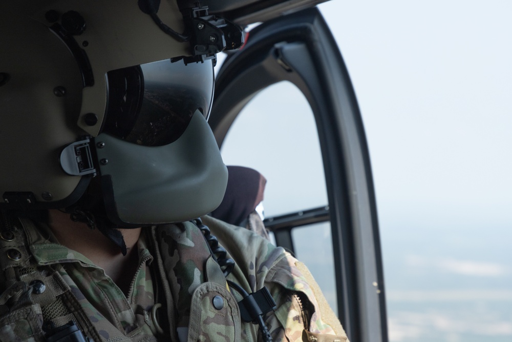 140th Aviation Regiment conducts joint aerial patrol along the southern border