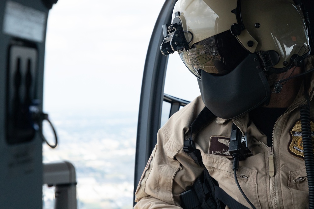 140th Aviation Regiment conducts joint aerial patrol along the southern border