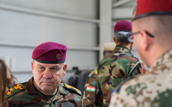 Coalition Advisors Assess Peshmerga Logistics Hub