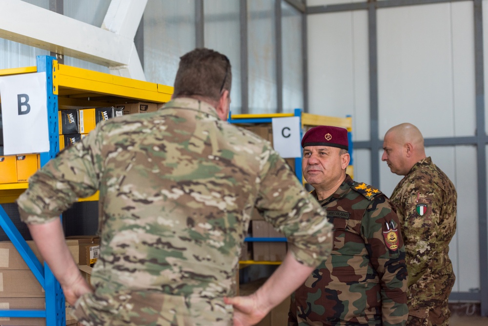 Coalition Advisors Assess Peshmerga Logistics Hub